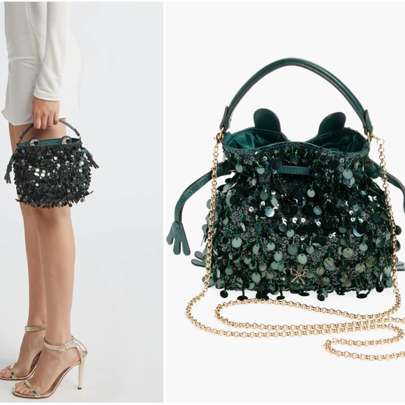 Anya Hindmarch Frog Sequin Crossbody Bag – Brand New, Won on Let’s Make a Deal! - Picture 3 of 9